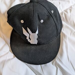 🦋5/25$ Pokemon Black Cap with White Accents